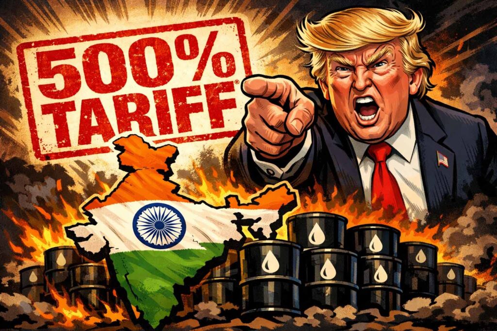 500% வரியா? இந்தியாவுக்கு ட்ரம்ப் செக்!