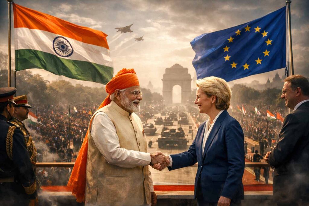 அமெரிக்காவுக்கு ஒரு செக்! – குடியரசு தின விழாவில் இணையும் இந்தியா – ஐரோப்பா!