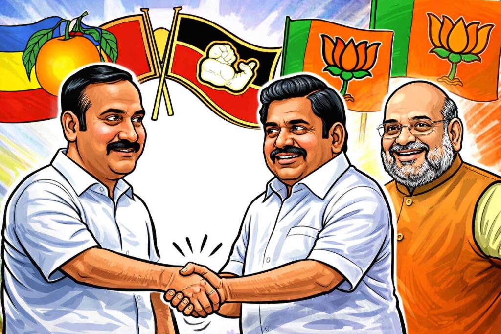 கூட்டணி : இபிஎஸ் & அன்புமணி கைகோர்ப்பு