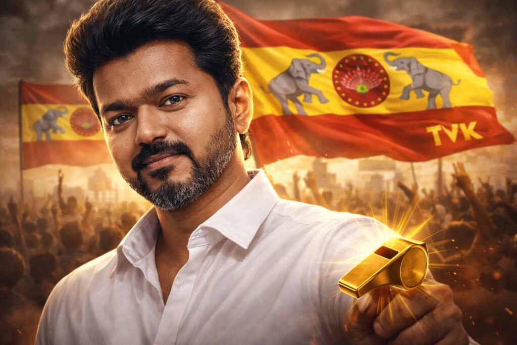 விசில் போடு!” – 2026 தேர்தலில் விஜய்யின் மாஸ் எண்ட்ரி