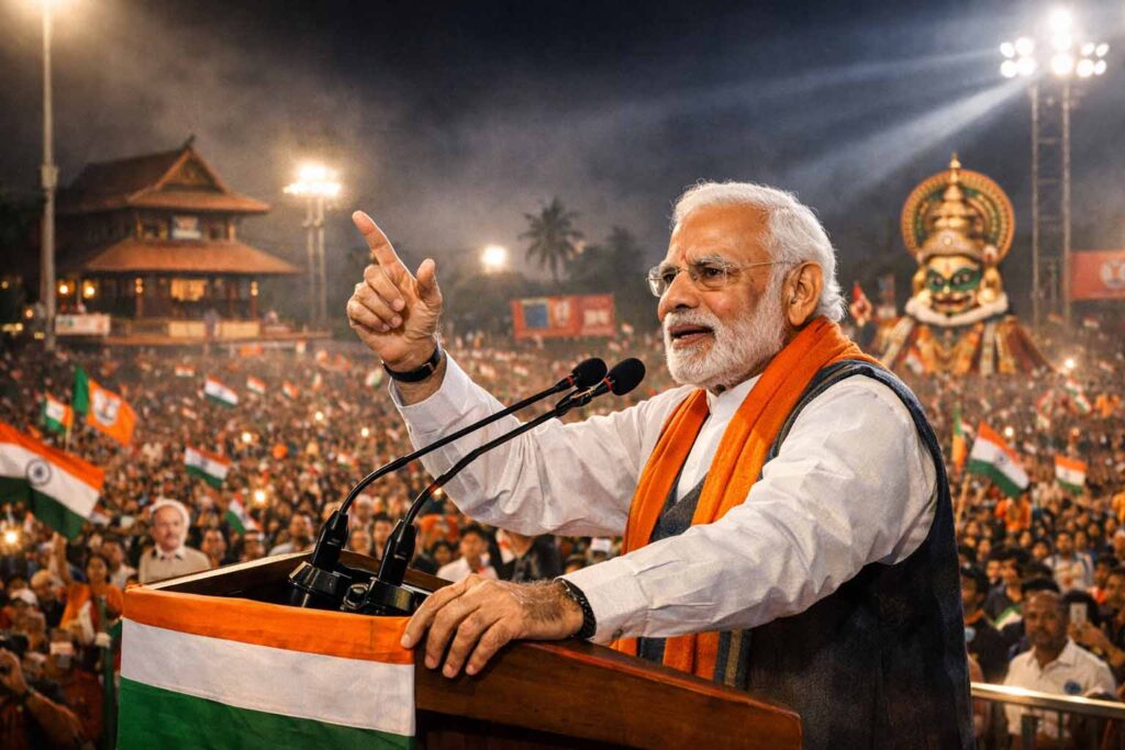 திருவனந்தபுரம் மாற்றத்தின் தொடக்கம்? கேரளா அரசியலை குலுக்கிய மோடி உரை