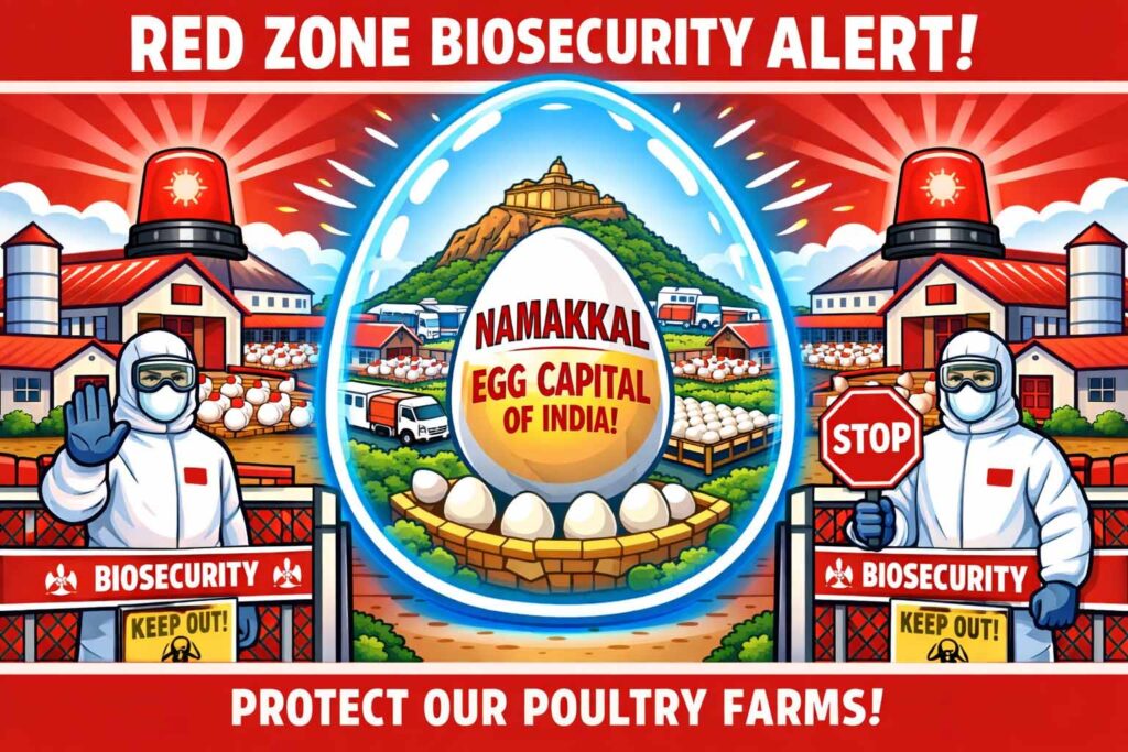 நாமக்கல்லில் Bird Flu Red Alert | Biosecurity பாதுகாப்பு வளையம்